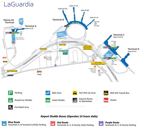 laquadia|la guardia airport map.